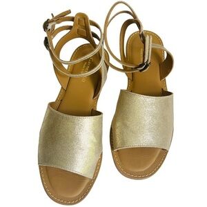 Garnet Hill Gold Sandals
